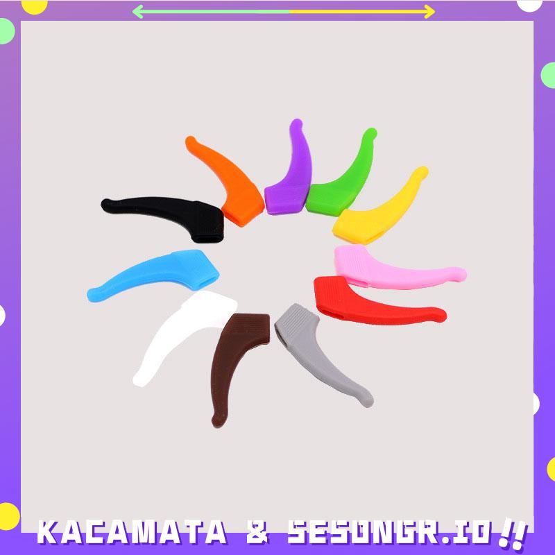 Kacamata Silicone Anti-Slip Telinga-hooks Untuk Kacamata Sunglasses - SG