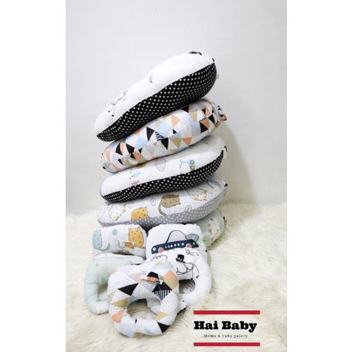 cod 2in1 sofa bayi multifungsi katun jepang original free bantal dot dan tas bayi