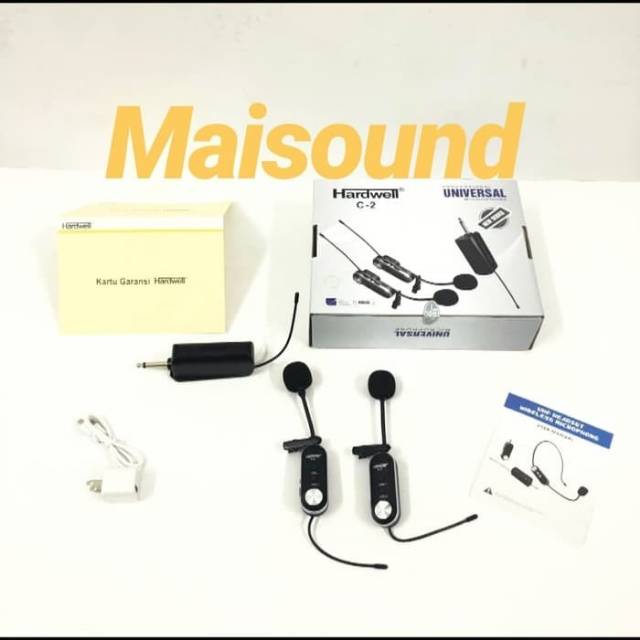 MIC WIRELESS HARDWELL C2 MICROPHONE HEADSET BANDO HARDWELL C 2 ORI