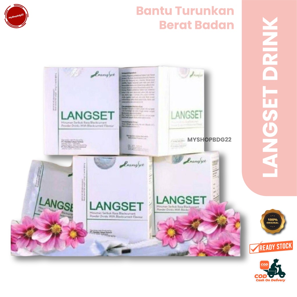 Langset Drink / Minuman Pelangsing Herbal / Pelangsing Herbal