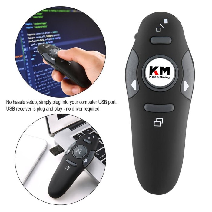 

Tygse70 Wireless Laser Pointer Presenter Laser Pointer Remote Control Clicker As71S0D
