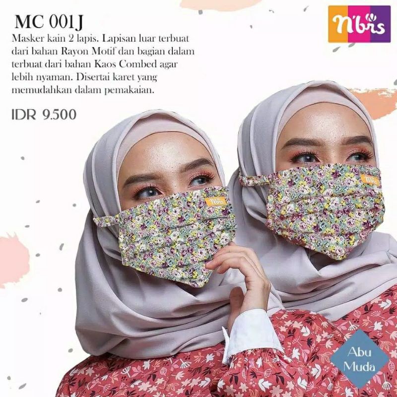 MASKER HIJAB KARET MC 001 II NIBRAS