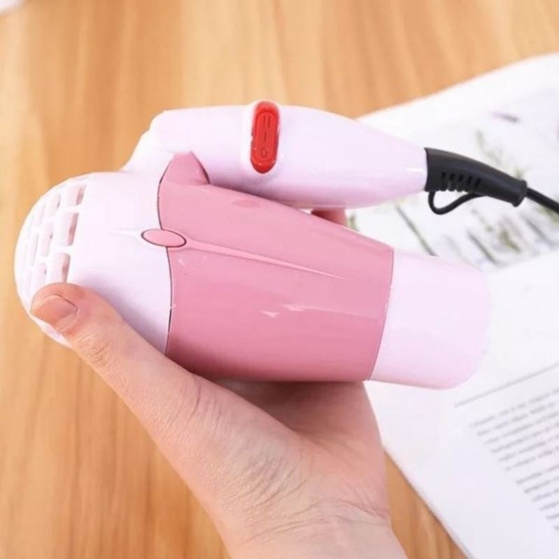 Q4 Hair Dryer Lipat | Pengering Rambut Portable | Hairdryer Kecil | Alat Vacum Segel Plastik Botol