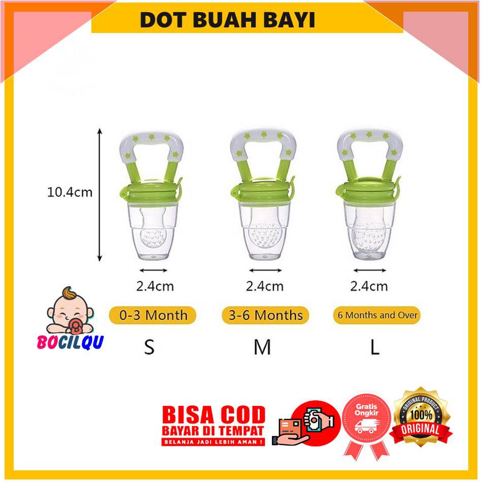 Dot Buah Anak Bayi Terlaris Baby Fruit Empeng Buah Anak  Bayi Murah Warna Warni-2