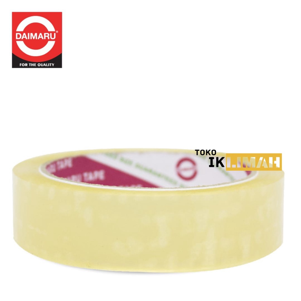 

Isolasi / Selotip DAIMARU 1 Inch x 72 Yard / Lakban Bening 24 mm