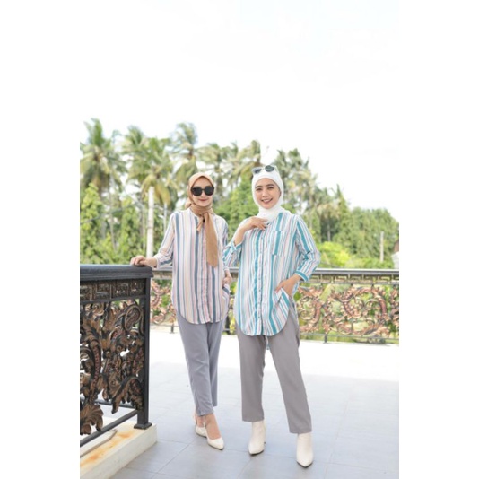 SHELA ONE SET  Trend fashion terbaru ootd hijab kekinian pakaian wanita hijabers setelan 2 in 1 setc