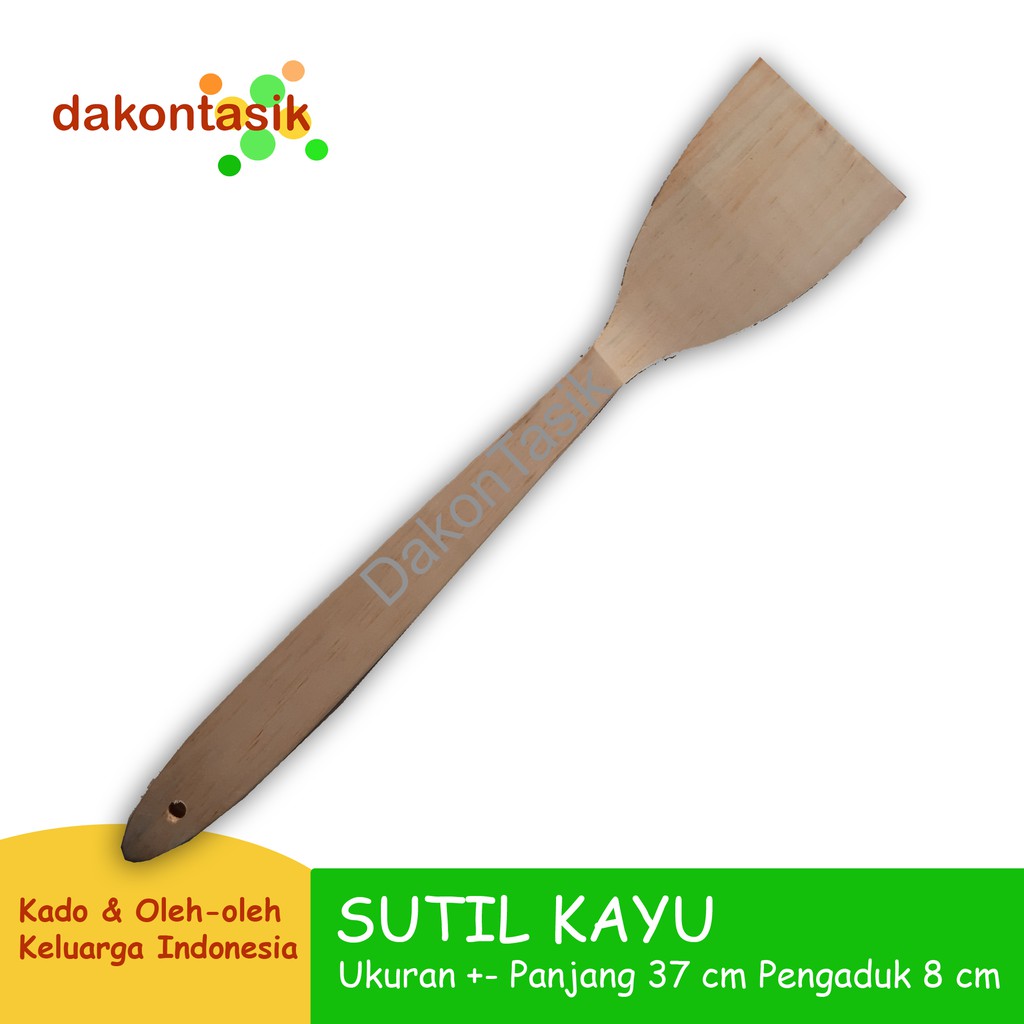 DakonTasik - Spatula Sutil Kayu Untuk Memasak