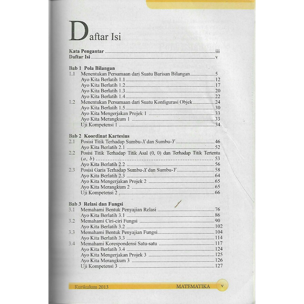 Buku Matematika Kelas Viii Smp Mts Semester 1 Kurikulum 2013 Revisi 2017 Shopee Indonesia