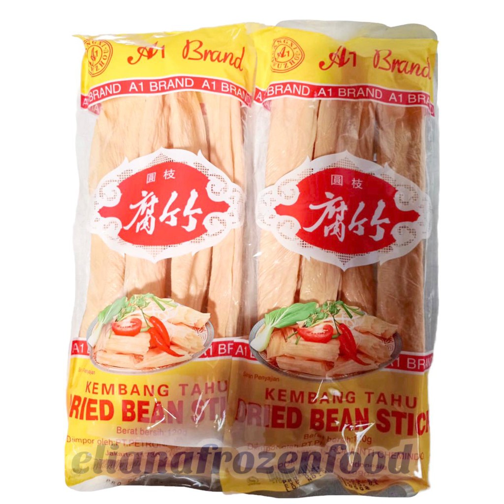 

KEMBANG TAHU KERING POLOS STICK 120 GR / A1 BRAND DRIED BEAN STICK