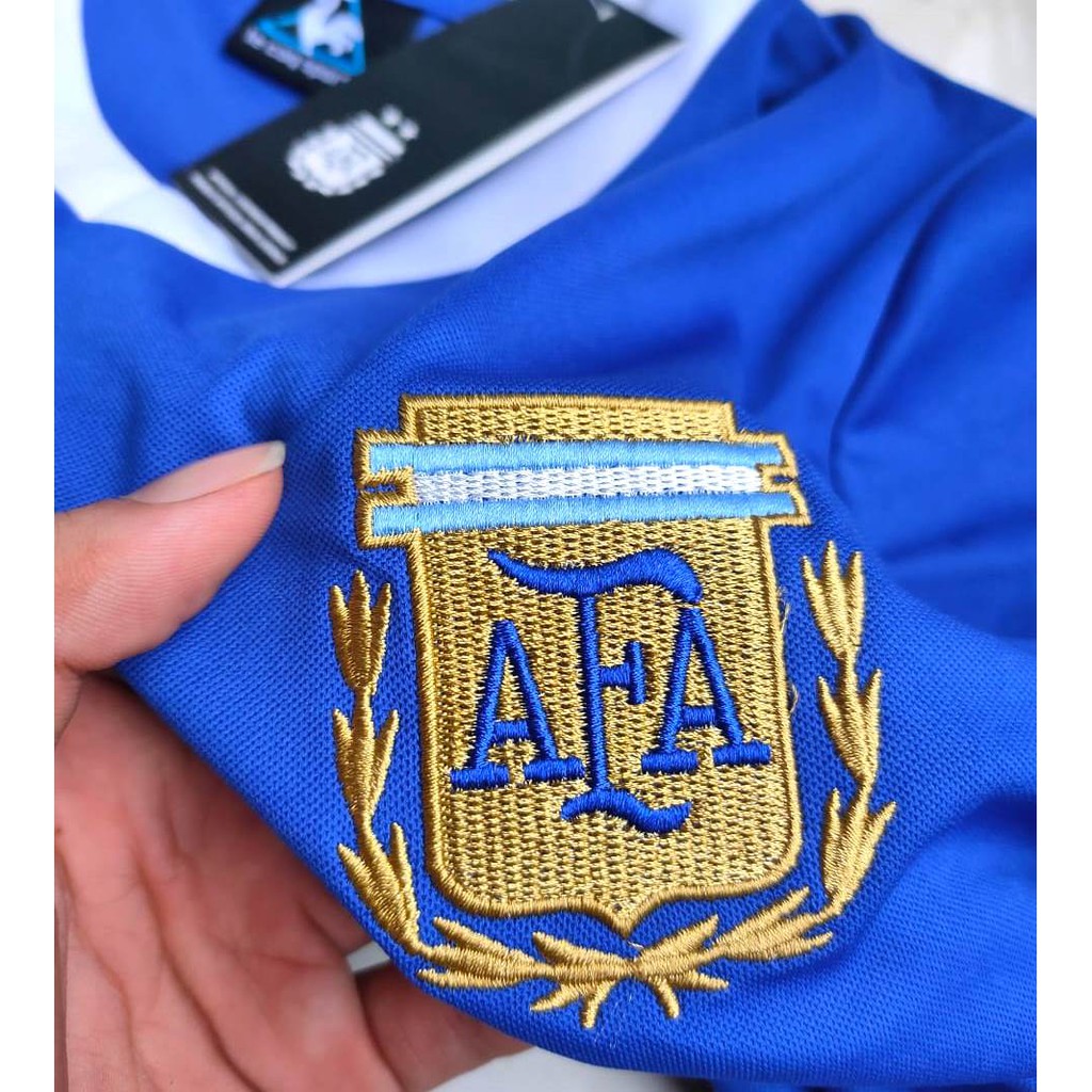 HQ RETRO JERSEY BOLA ARGENTINA AWAY 1986 (TRIBUTE MARADONA) GO HQ IMPORT