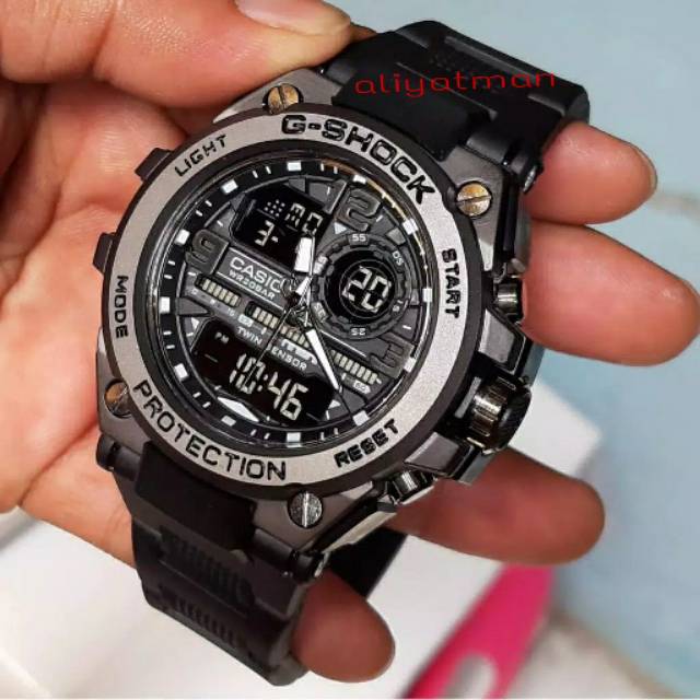 G SHOCK CASIO DUAL Taemin KEPALA BESI METAL TAHAN AIR