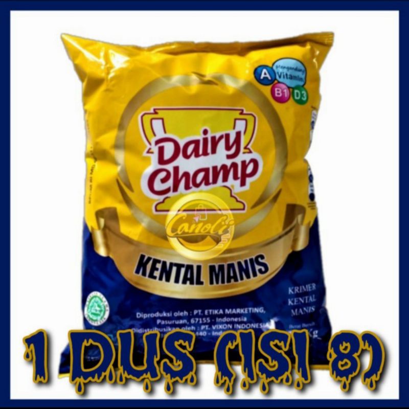 

susu dairy champ 2,5 kg kemasan dus isi 8/skm