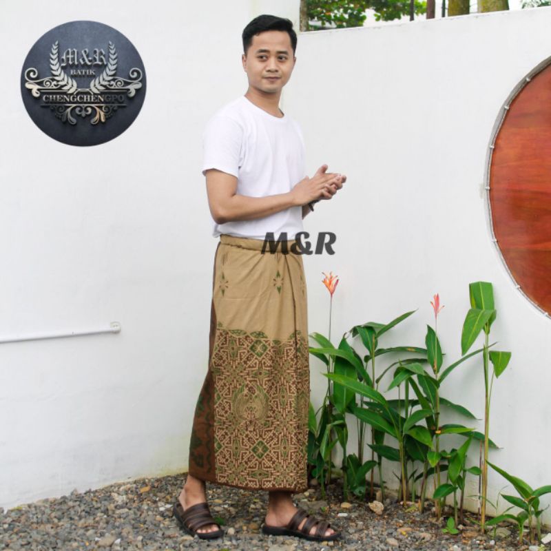 Sarung Batik Pria Motif Terompah Az Zahir Sarung Pria Dewasa