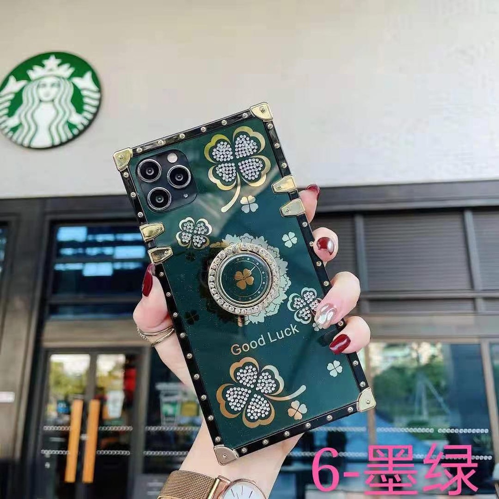 Y006 CASE OLIVIERA SQUARE KOTAK BEAUTY CASE BRAND GOLDEN STAND XIAOMI REDMI 9A 9C BB6393