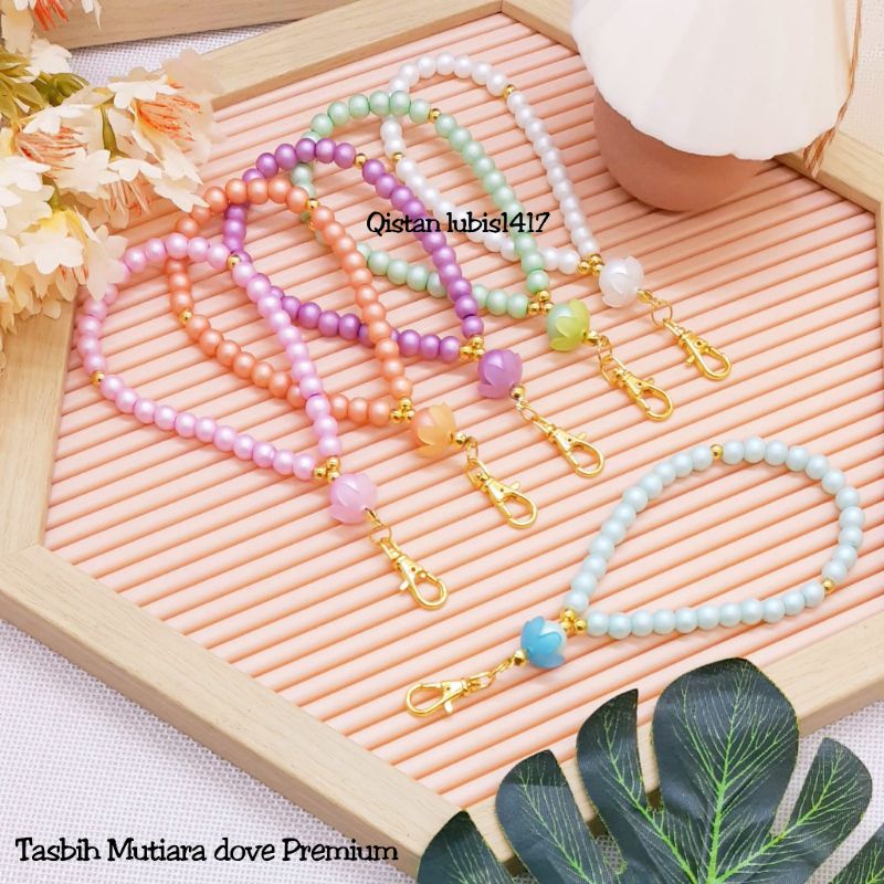 Tasbih Mutiara Dove Premium Free Ziplok