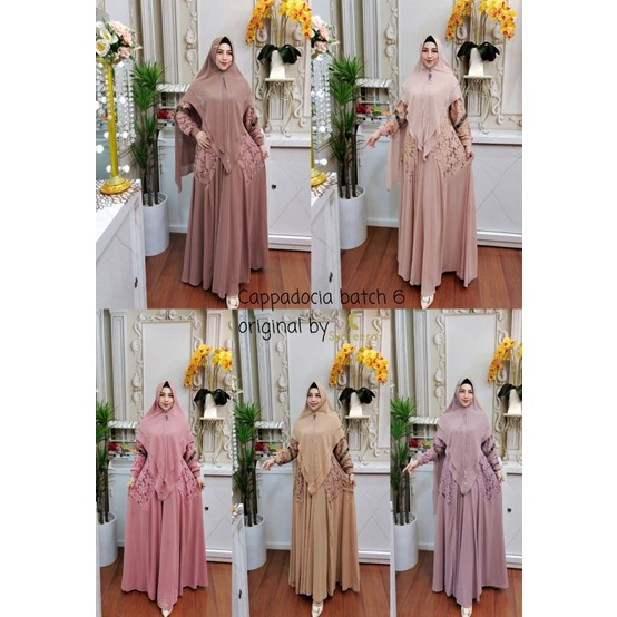 ready//cappadocia bach 6 by syafeera //gamis ori ||gamis syar'i