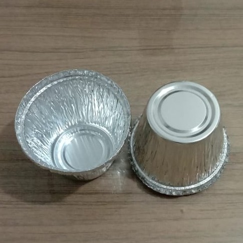 Promo!!! [RX-212] Alumunium Foil Cup - Wadah Alumunium Foil (Cup Bulat Besar) isi 100pcs