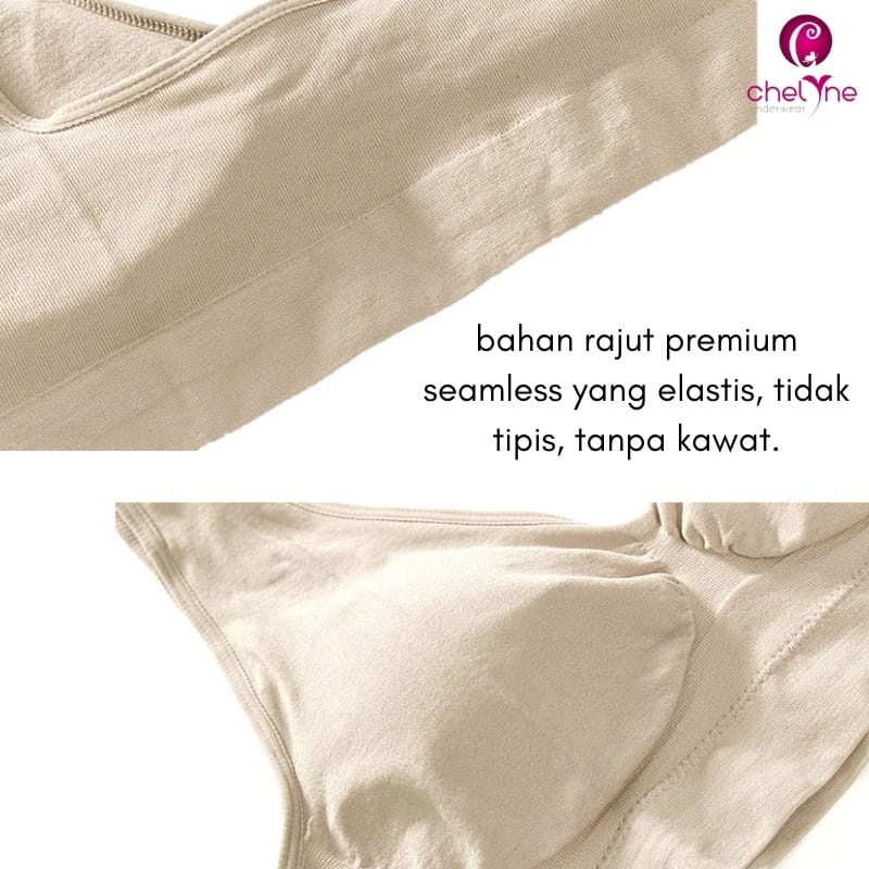 Chelyne Bra Rajut (L-XL) W049/W079 Basic Sport Bra (Standard-Jumbo)