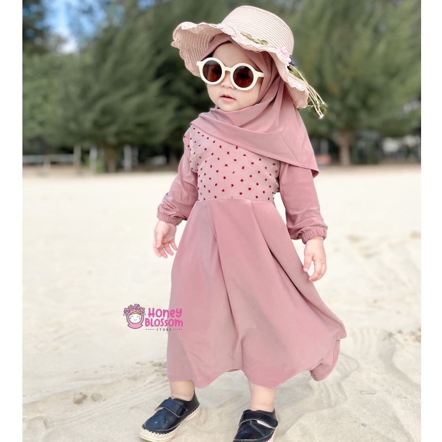 HONEYBLOSSOM gamis bayi perempuan / gamis bayi perempuan 1 tahun alesha series