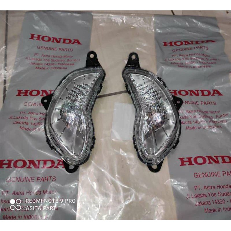 Lampu sein sen depan Scoopy New Esp 2020 2021 K2F Set Kanan Kiri Original