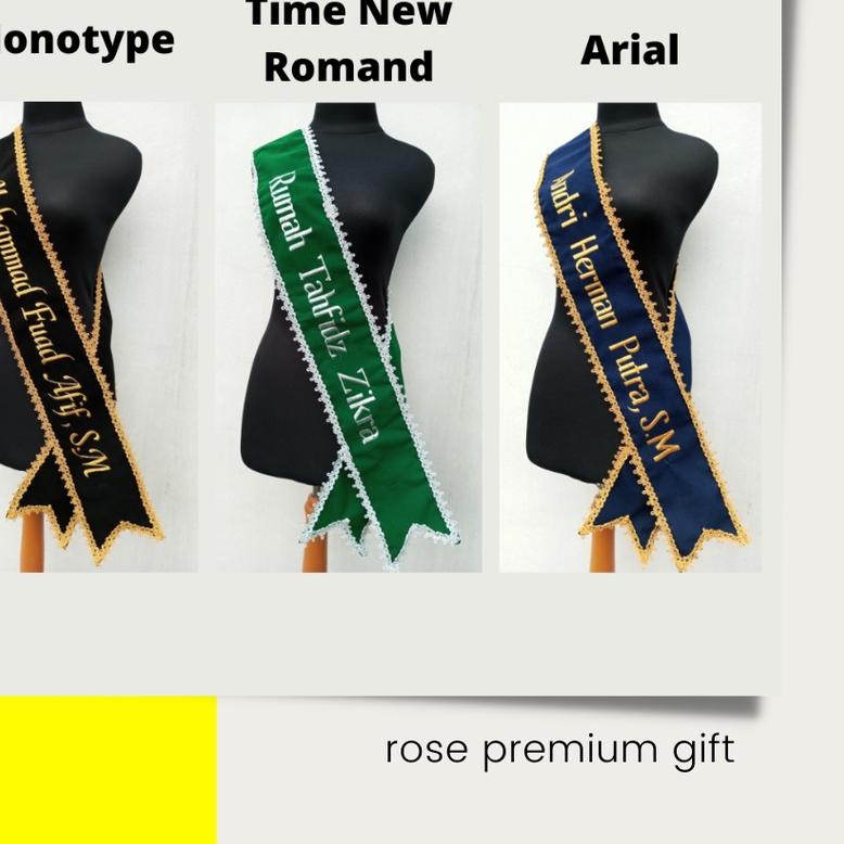 [1 HARI JADI] Selempang Wisuda Slempang Wisuda Bludru Renda 2 Lapis