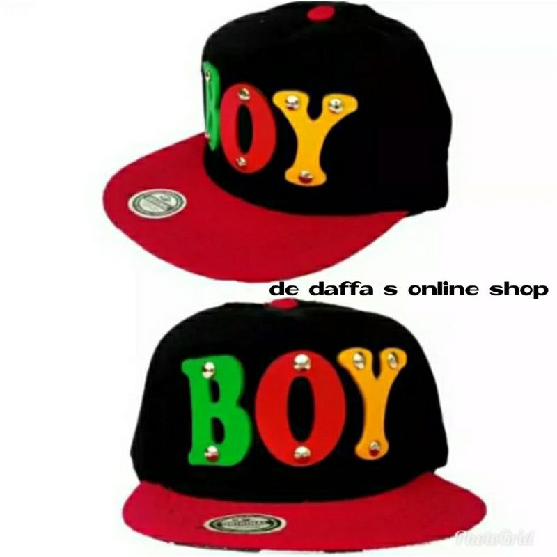 Topi Snapback Anak Gambar Karet timbul Topi Hip Hop Anak