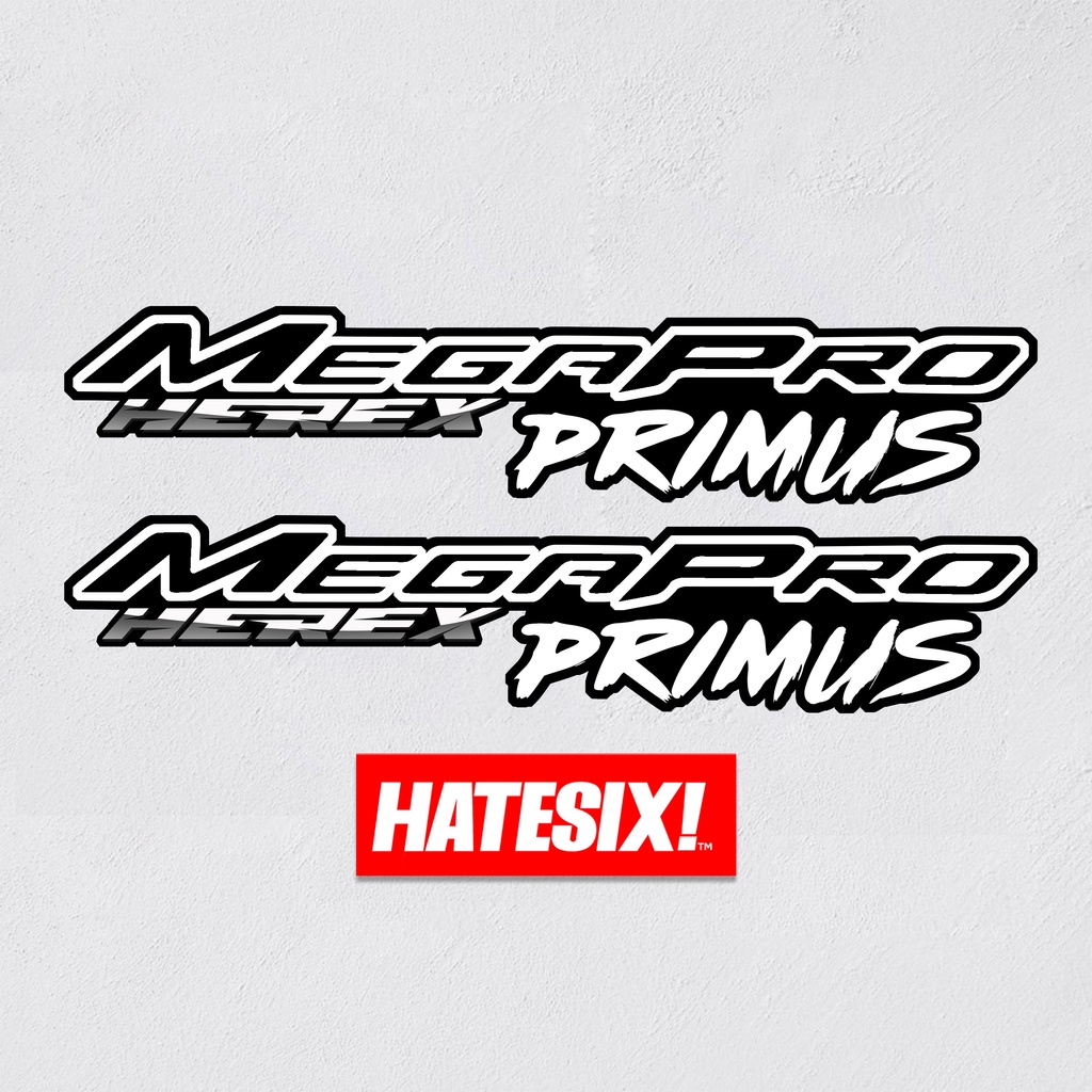 Stiker Sticker Decal Honda Megapro Hiu Mono Primus Herex Hatesix