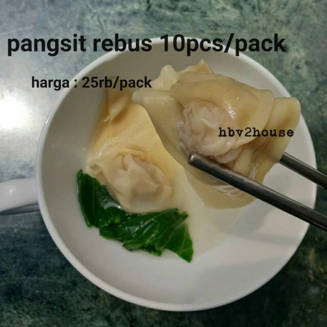 

Pangsit Rebus Ayam & Udang (isi 10 pcs)