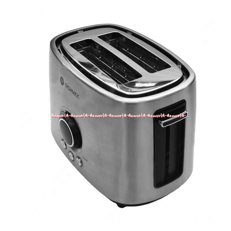 Digimatic Toaster Pemanggang Roti LCD Digital Stainless Steel Silver