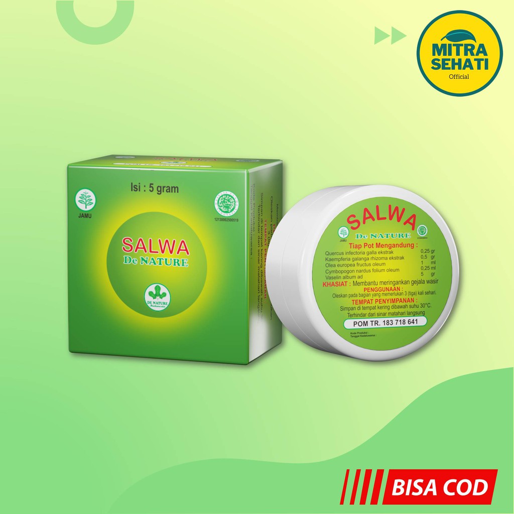 (ORIGINAL) SALEP SALWA , SALEP BENJOLAN WASIR/AMBEIEN, SALEP WASIR BENGKAK - SALWA DE NATURE