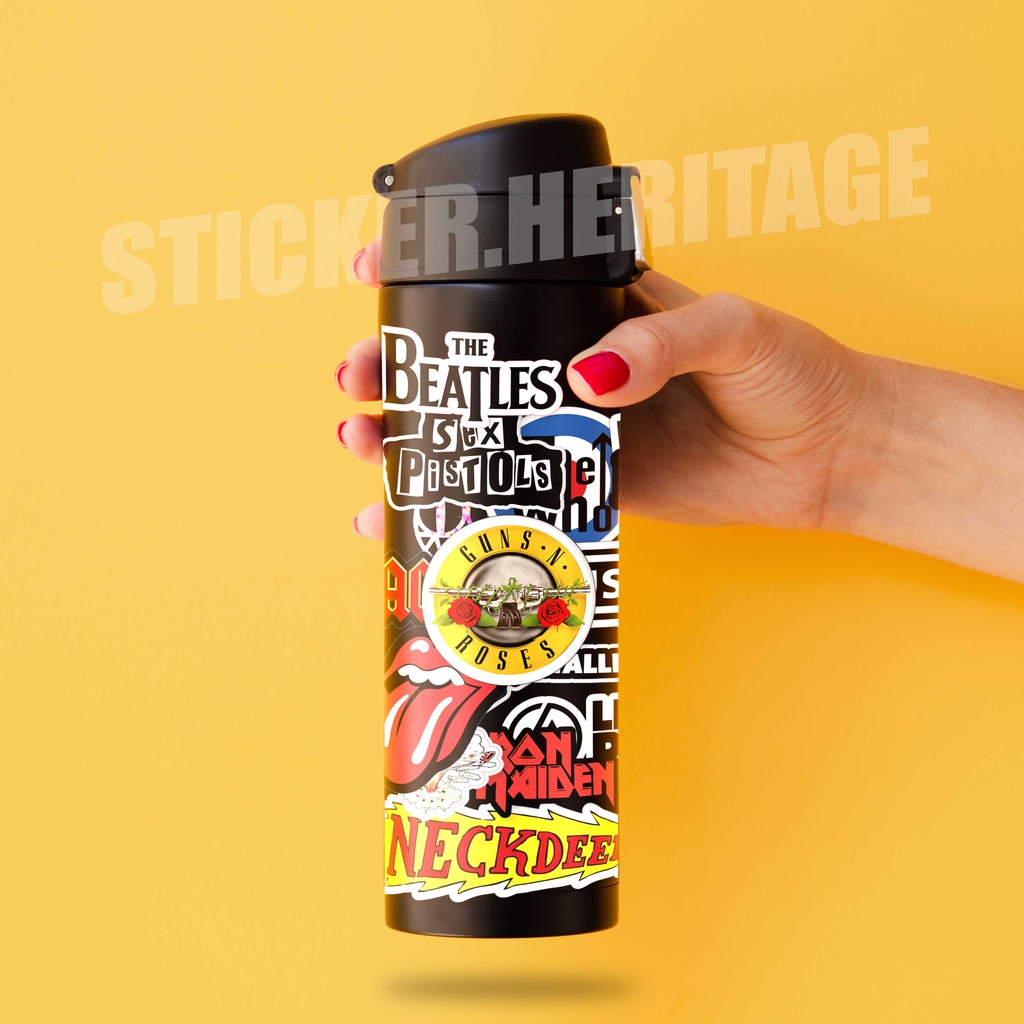Stiker Aesthetic BAND ROCK METAL STIKER BAND | STIKER TUMBLER HP | STIKER LAPTOP