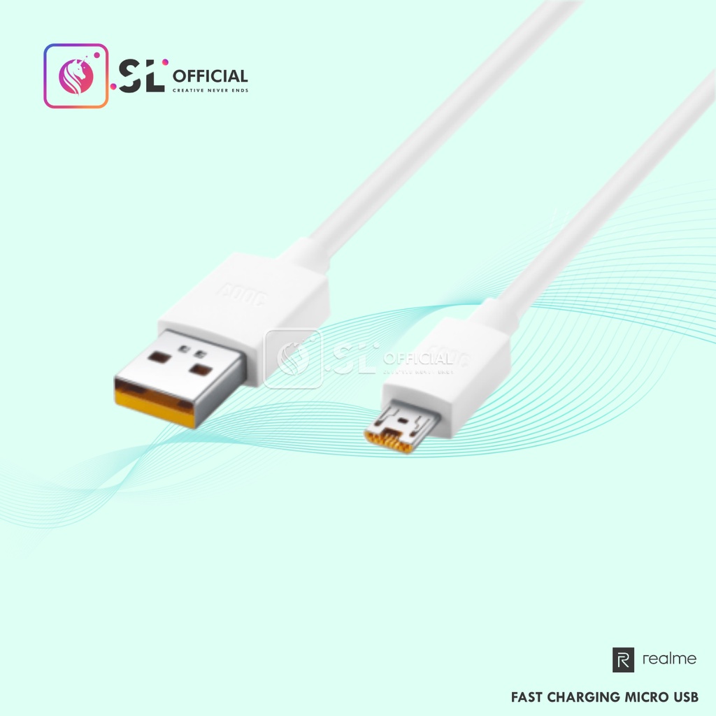 Kabel Data Realme Micro USB &amp; Type C Fast Charging Original