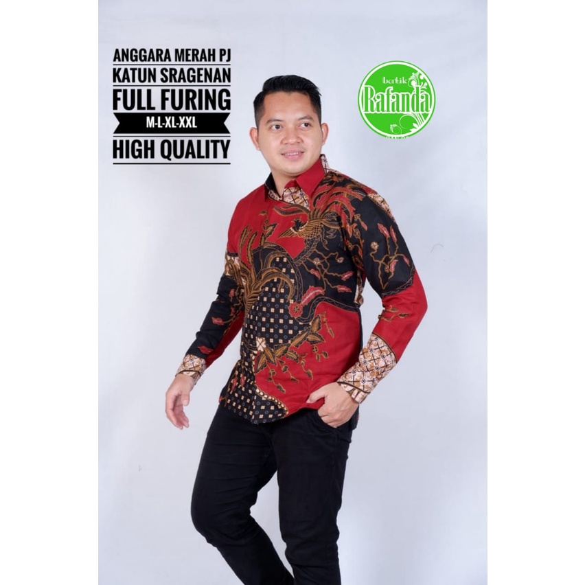 ANGGARA MERAH RAFANDA BAJU KEMEJA BATIK PRIA SOLO LENGAN PANJANG PENDEK LAPIS FURING ATASAN BATIK PREMIUM MODERN KATUN HALUS ALDIANSYAH ANGGARA MERAH PEKSI JODO CEMPAKA HIJAU KOKO MODANG NAVY ADI PRAKASA 2 ARFANA ANGGARA PARANG SEKTI PARANG SINAR NAVY