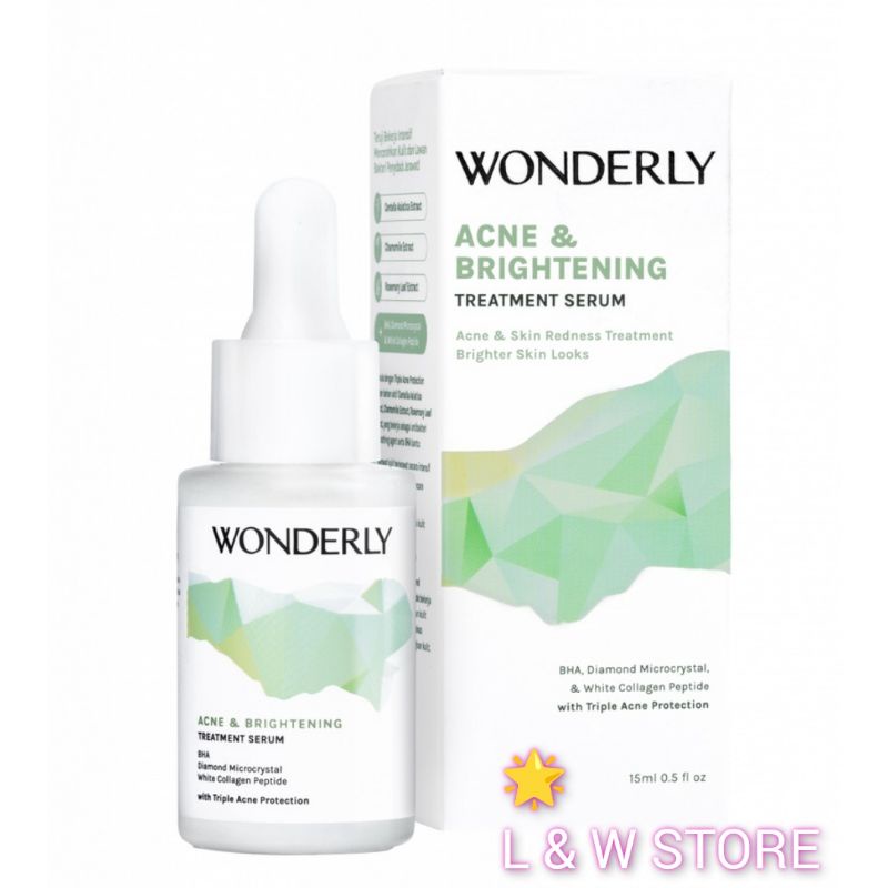 Wonderly Acne And Brightening Treatment Serum 15ml/Serum Perawatan Wajah