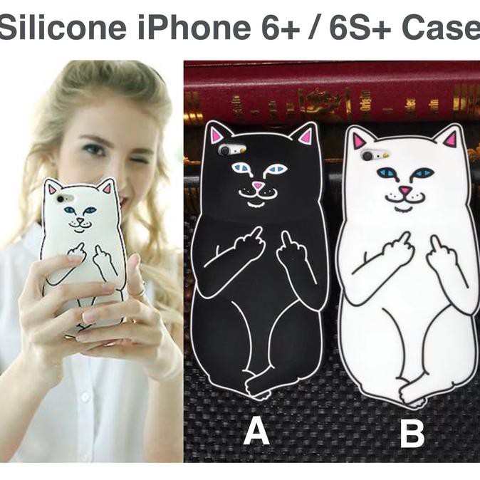 Hot Sale Nermal Case Ripndip 3D Silicone / Cat / Kucing For Iphone 6 Plus / 6S+