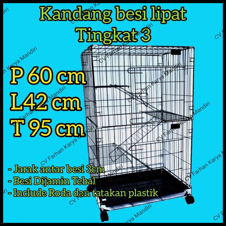Kandang Kucing Kelinci Tingkat 3