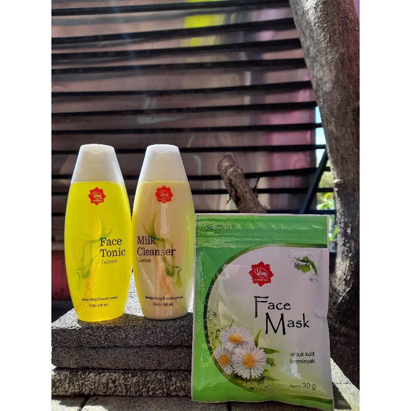 Viva paket kulit berminyak jerawat / viva toner / jerawat