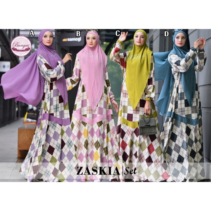 Gamis ZASKIA SET Original by BUNGAS