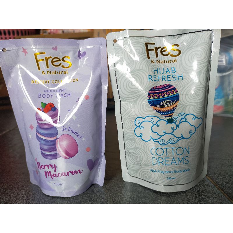 FRES &amp; NATURAL BODY WASH 250ML / FRES &amp; NATURAL SABUN CAIR 250ML