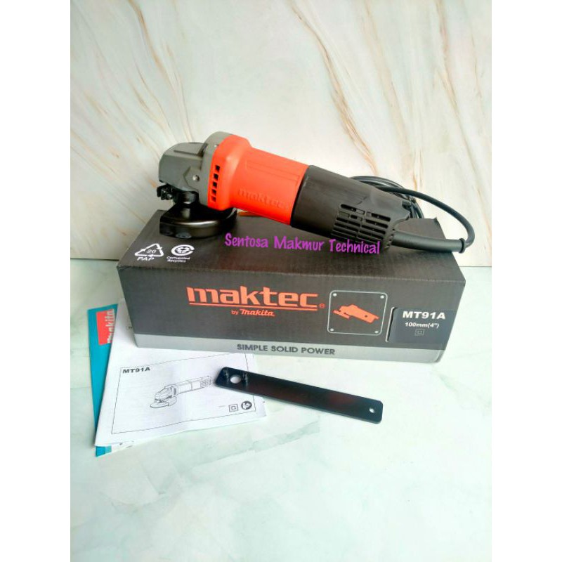 MAKTEC MT 91 Gerinda Gurinda Grenda Tangan Angle Grinder 4&quot; MT91 91A