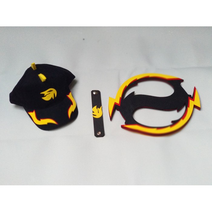 topi boboiboy blaze dan pedang cakra
