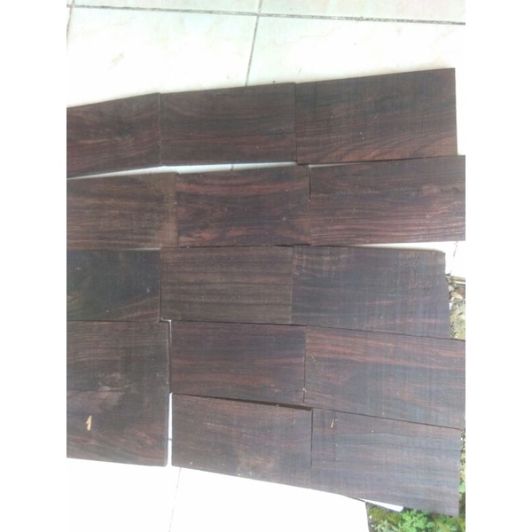 15 pcs Papan kayu sonokeling akar full galih