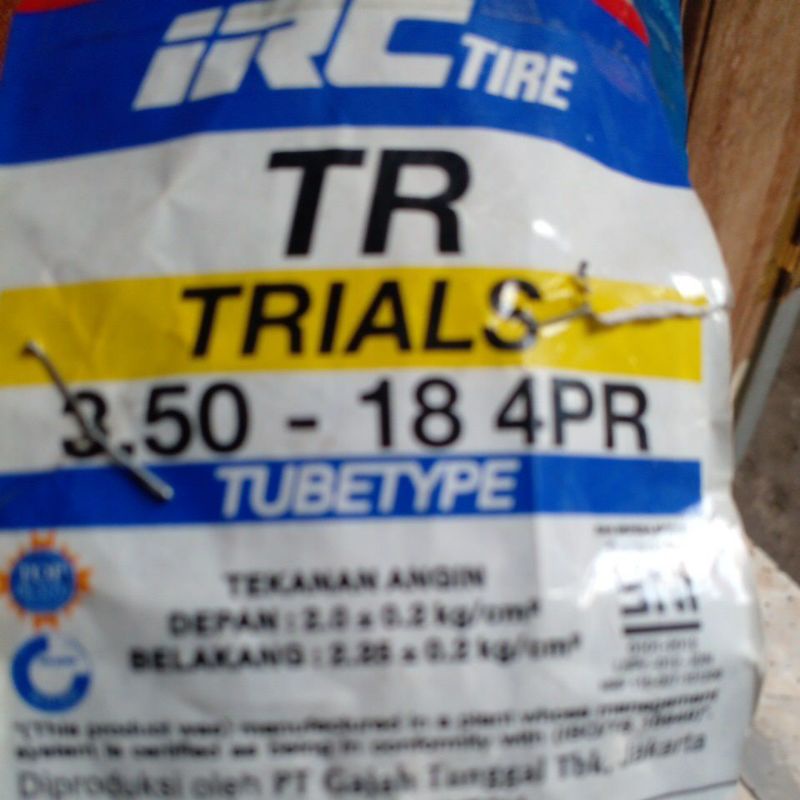 Ban Trail ring 18 ( 3.50-18, 275-18, 250-18, 410-18 )  IRC TR TRIALS