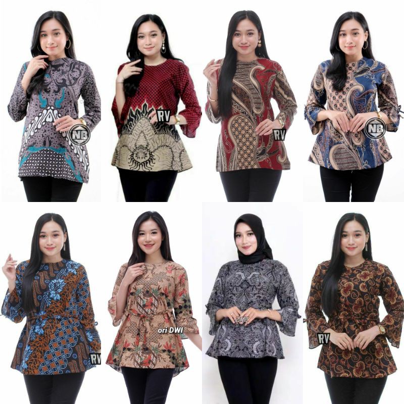 Atasan Batik Dolby Dolbi Dobby Doby Tenun Sutra Tulis Halus Katun ATBM Baron ,Sarombit Atasan