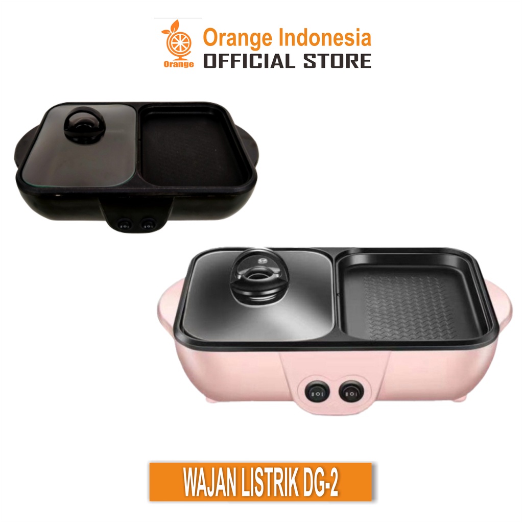Pemanggang Electric Pot Steamboat &amp; Grill Pan BBQ Shabu Elektrik Peralatan Masak Penggorengan Pemanggang Listrik-Alat Panggang Serbaguna