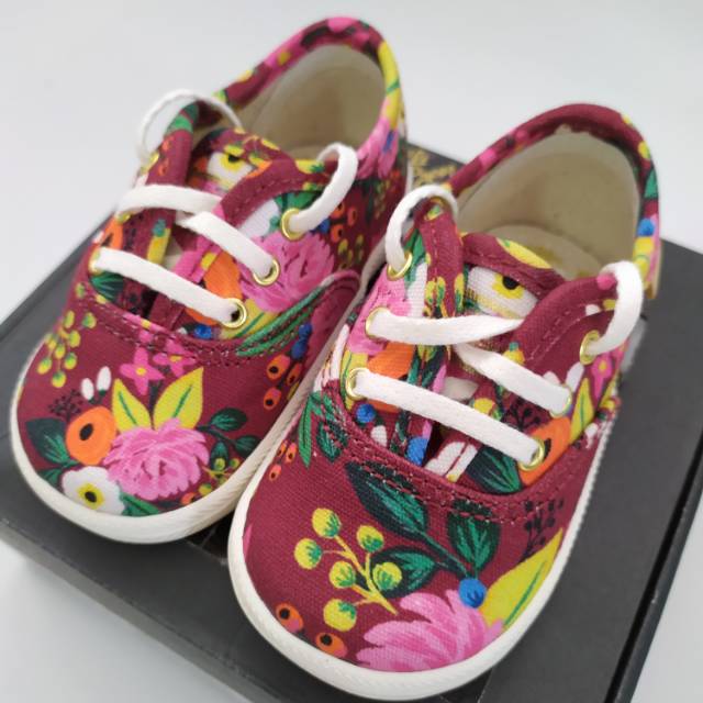 Sepatu KEDS Original Baby & Kids Floral Rifle Paper Co Size 18 (11.5cm) & 20 (13cm)