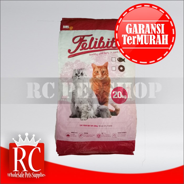 JUAL  Makanan Kucing Dewasa Semua Ras | Karungan - Felibite 20 Kg