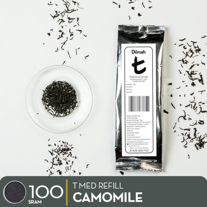 

[[BISA COD]] Dilmah T Med Refill Pure Camomile Flowers - Loose Tea Daun Teh Kering - 100gram TERBARU