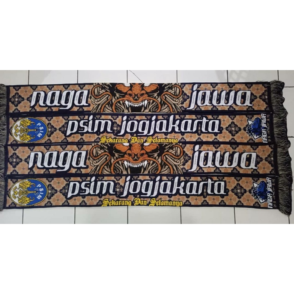 syal rajut psim jogjakarta naga jawa