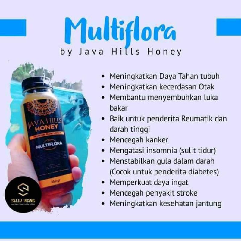 GRATIS SENDOK KAYU / MADU MULTIFLORA / MADU JAVAHILLS || Madu Multiflora  javahills